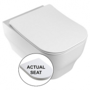 Wickes Siena Easy Clean Wall Hung Toilet Pan & Soft Close Wr £295.00