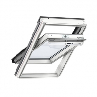 Wickes  VELUX White Polyurethane Centre Pivot Roof Window - 550 x 11