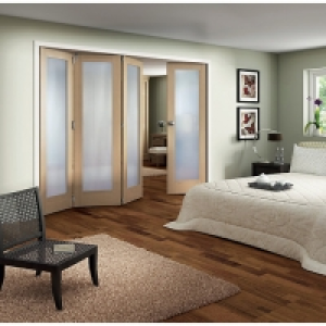 Jeld-Wen Oxford Fully Glazed Oak 1 Lite Internal Bi-Fold 4 D