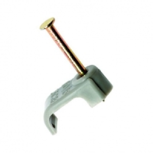Wickes Core & Earth Cable Clips - Grey 1.5mm Pack of 50 £1.00