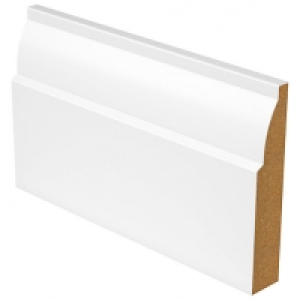 Wickes  Ovolo White MDF Skirting - 18mm x 169mm x 4.2m