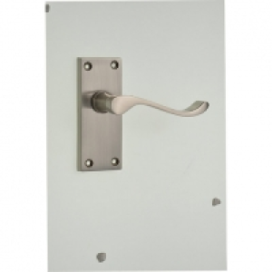 Wickes York Victorian Scroll Latch Door Handle - Satin Nicke £10.00