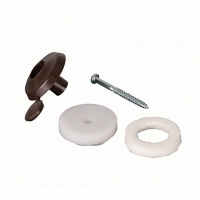 Wickes  16mm Fixing Buttons - Brown Pack of 10