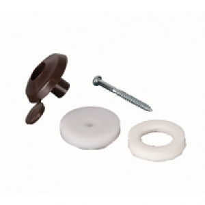 16mm Fixing Buttons - Brown Pack of 10