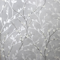 Wickes  Arthouse Glitter Willow Silver Wallpaper 10.05m x 53cm