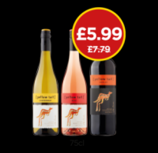 Yellow Tail Merlot, Rose, Chardonnay