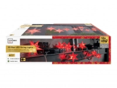 Livarno Home 3D Star LED String Lights