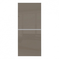 Wickes  Spacepro Minimalist Sliding Wardrobe Door 2 Panel Silver Fra