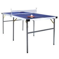 QDStores  Junior 1/2 Folding Table Tennis Table 5Foot Equipment Includ