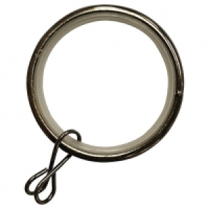 Black Nickel 28mm Metal Curtain Rings - Pack of 10 £5.00