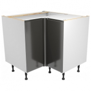 Madison Dark Grey Gloss Handleless Corner Base Unit - 925mm £205.00