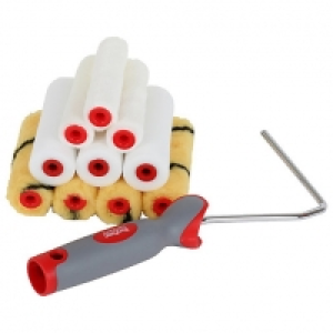 ProDec Assorted Mini Paint Rollers & Frame - 4in - Pack of 1 £6.50