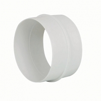 Wickes  Manrose PVC White Round Pipe Connector - 100mm