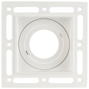 Saxby GU10 Trimless Plaster In Square Downlight 7W - White £10.50