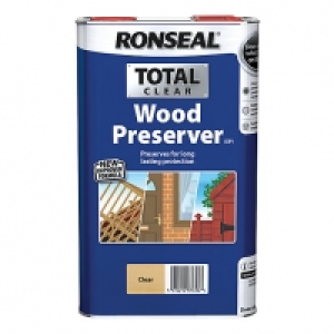 Ronseal Total Wood Preserver Clear 5L £26.00