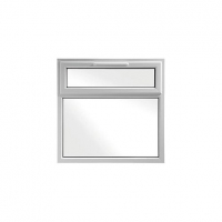 Wickes  Wickes White uPVC Casement Window - Top Hung 1190 x 1160mm