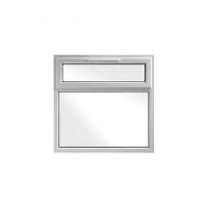 Wickes  Wickes White uPVC Casement Window - Top Hung 1190 x 1160mm