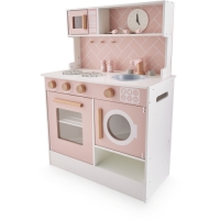 Aldi  Little Town Pink Wooden Toy Kitchen
