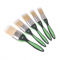 Wickes  Wickes All Purpose Mixed Size Soft Grip Paint Brushes - Pack