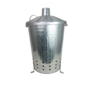 Galvanised Steel Garden Incinerator - 80L