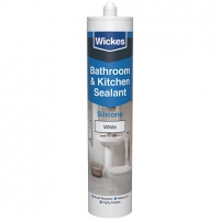 Wickes  Wickes Kitchen & Bathroom Silicone Sealant White 300ml