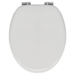 Wickes Soft Close Moulded Wooden Toilet Seat - White
