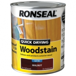 Ronseal Quick Drying Woodstain - Satin Walnut 750ml £19.00