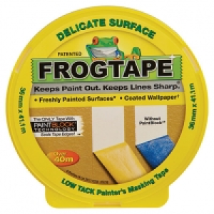 FrogTape Delicate Surface Yellow Masking Tape - 36mm x 41m &pound;6.00