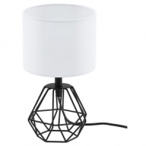 Eglo Carlton 2 Table Lamp - Black & Whiite £37.00