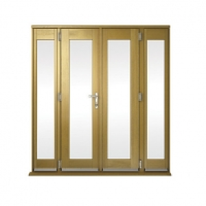 Wickes  Wickes Albery Pattern 10 Solid Oak Laminate French Doors 8ft