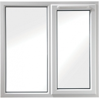 Wickes  Euramax Bespoke uPVC A Rated FS Casement Window - White 1251