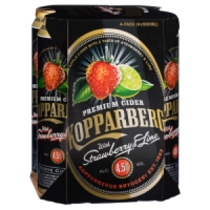 BMStores  Kopparberg Strawberry & Lime Cider 4 x 500ml