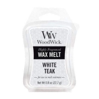 tofs  Woodwick Mini Wax Melt White Teak