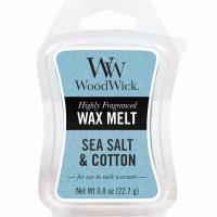 tofs  Woodwick Mini Wax Melt Sea Salt & Cotton