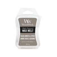 tofs  Woodwick Mini Wax Melt Black Amber & Citrus