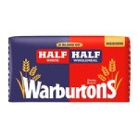 Morrisons  Warburtons Half And Half Medium Bread