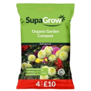 SupaGrow Peat Free Organic Garden Compost - 50L £3.95
