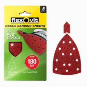 Flexovit Detail All Surface Detail Sandpaper - 105 x 150mm - £3.00