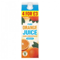 Iceland  Iceland Pure Smooth Orange Juice from Concentrate 1l