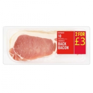 Iceland 10 Rashers (approx.) Smoked Back Bacon 300g £2.00