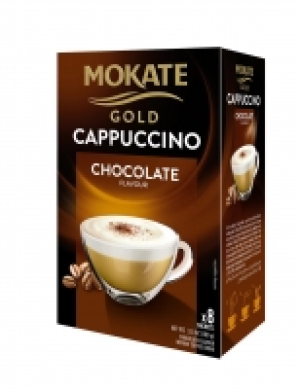 MOKATE GOLD CAPPUCCINO CHOCOLATE 8 SACHETS £0.99