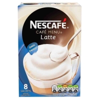 Poundstretcher  NESCAFE CAFE MENU LATTE COFFEE 8 SACHETS