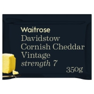 Waitrose Davidstow Cornish Cheddar Vintage Strength 7 £3.00