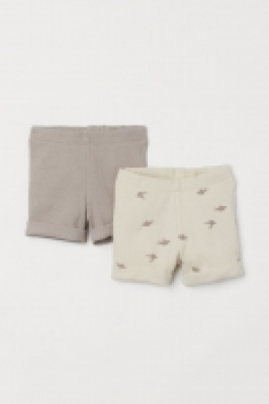 2-pack ribbed shorts £8.00