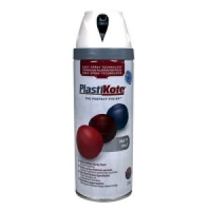 Wickes  Plastikote Multi-surface Spray Paint - Matt Antique White 40