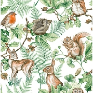 Superfresco Easy Woodland Animals Natural Wallpaper - 10m £14.00