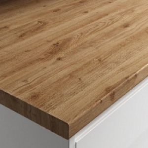 Wickes  Wickes Laminate Worktop - Chalet Oak Worktop 600mm X 38mm X 