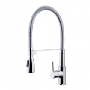 Wickes  Wickes Simeto Monobloc Pull Out Kitchen Sink Mixer Tap - Chr