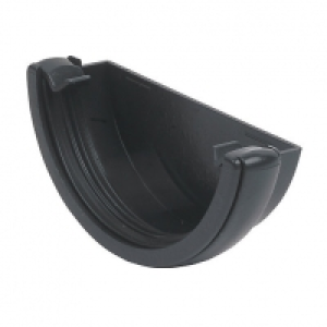 Wickes  FloPlast 112mm Cast Iron Style Round Line Gutter External St