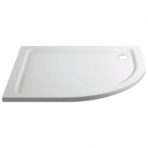 Wickes 45mm Offset Quadrant Right Hand Cast Stone Shower Tra £176.00